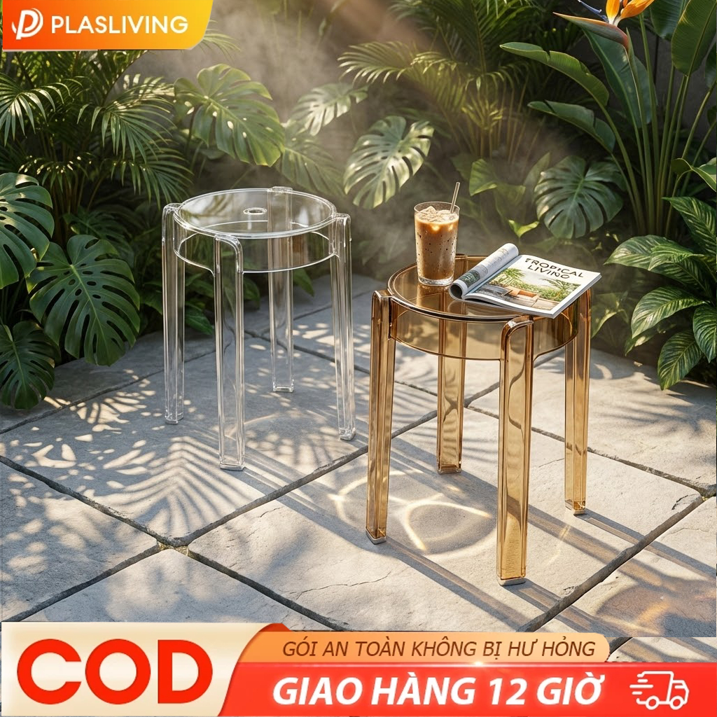 Ghế nhựa PP hiện đại, phù hợp sân vườn & trong nhà, nhiều màu lựa chọn, dày dặn chắc chắn bền bỉ | BigBuy360 - bigbuy360.vn