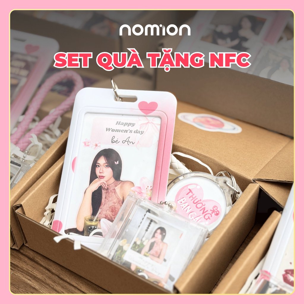 Set Quà Tặng NFC Custom - Combo 3 Món (Mini CD, Móc Khóa, Card Bo Góc) - Quà Tặng Người Yêu, Bạn Bè 
