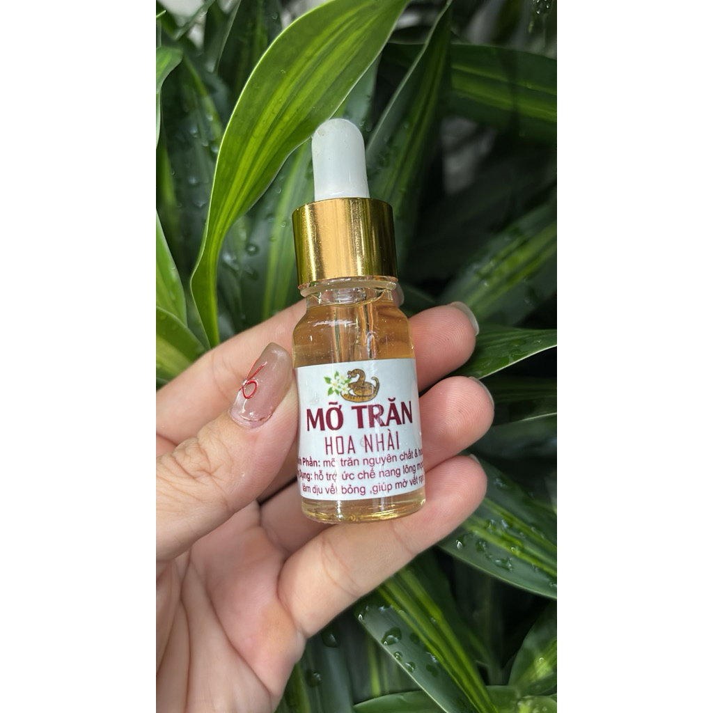 10ML MỠ TRĂN HOA NHÀI HỖ TRỢ TRIỆT LÔNG