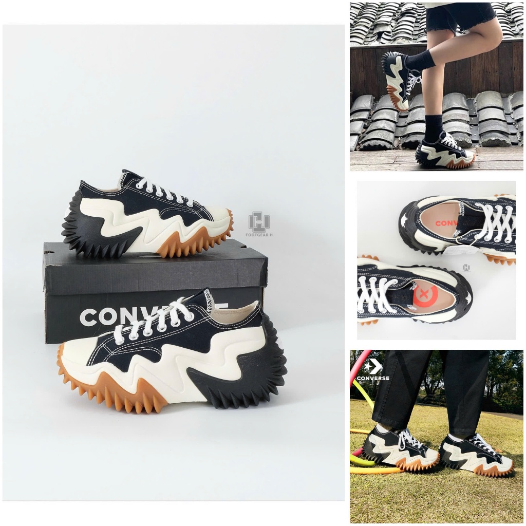 [ChinhHang] Giày Converse Run Star Motion Ox Black White - 172895C