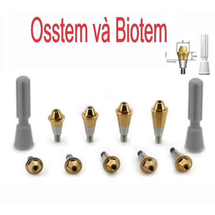 Multi Thẳng cho Osstem/Biotem và Hiossen implant - Screw Abutment phục hình implant nha khoa