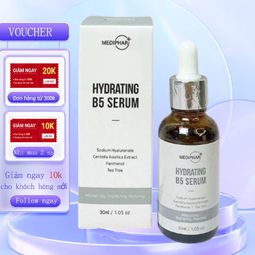 Serum B5 Mediphar & Drceutics B5 Basic - Tinh chất dưỡng ẩm, làm sáng vfa phục hồi da 30ml