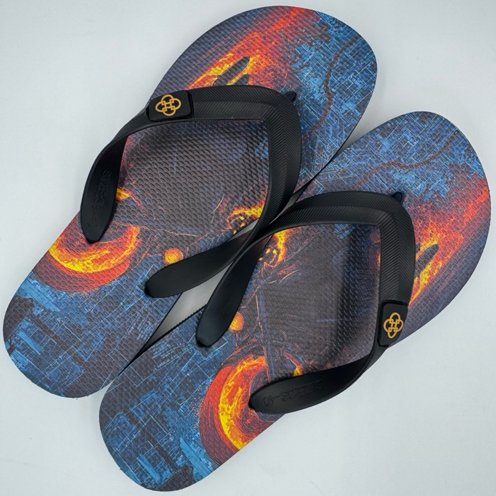 Dép nam Hùng Đào in hình Ghost Rider