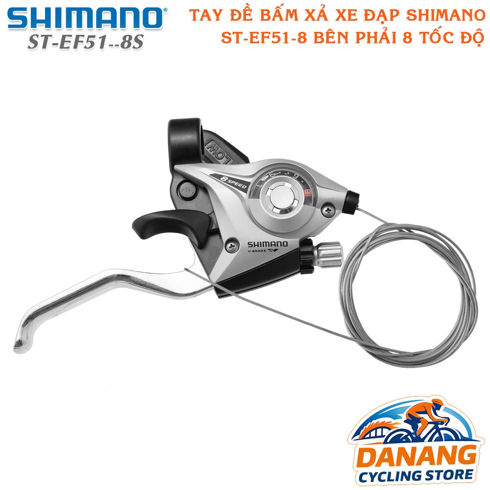 Tay Đề Bấm Xả Xe Đạp SHIMANO ST EF51 8S (Chỉ 1 Bên Phải) Cho Xe Đạp MTB/City – Chính Hãng