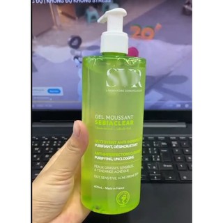Sữa Rửa Mặt SVR  - kiểm soát dầu và thông thoáng da, da khô và nhạy cảm