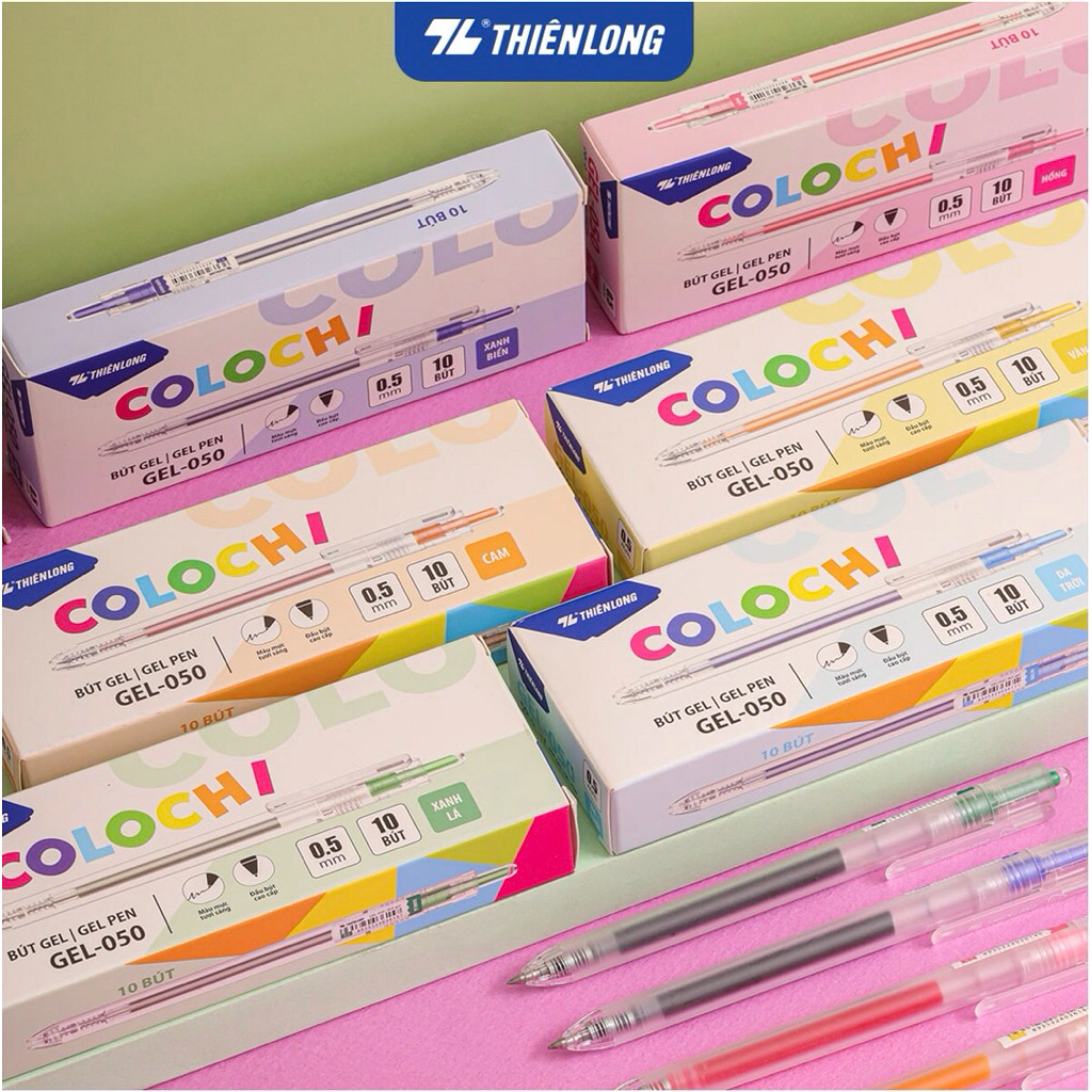 Bút Gel Colochi Thiên Long Gel-050 (10 cây/ hộp)