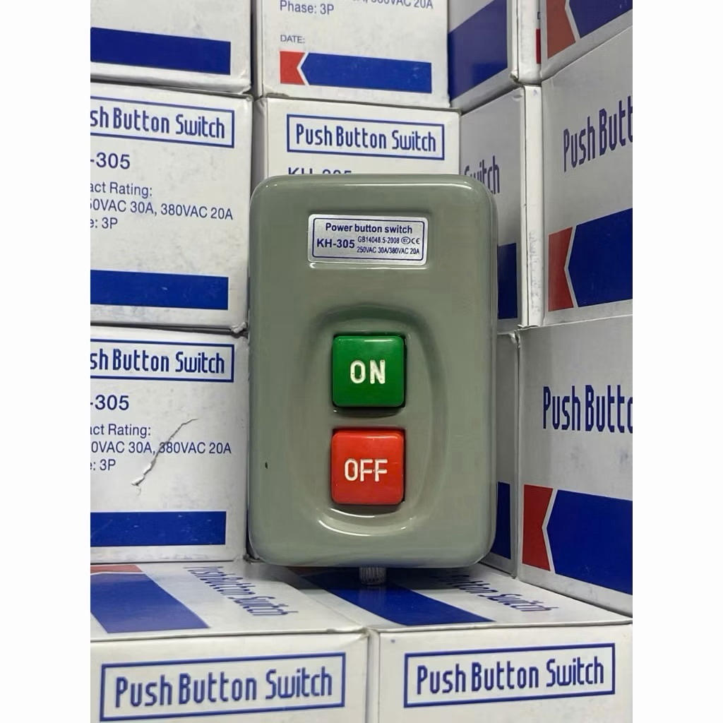 Công tắc nhấn giữ ON OFF 3 pha KH-201, KH-305 | Thanh Hảo Electric