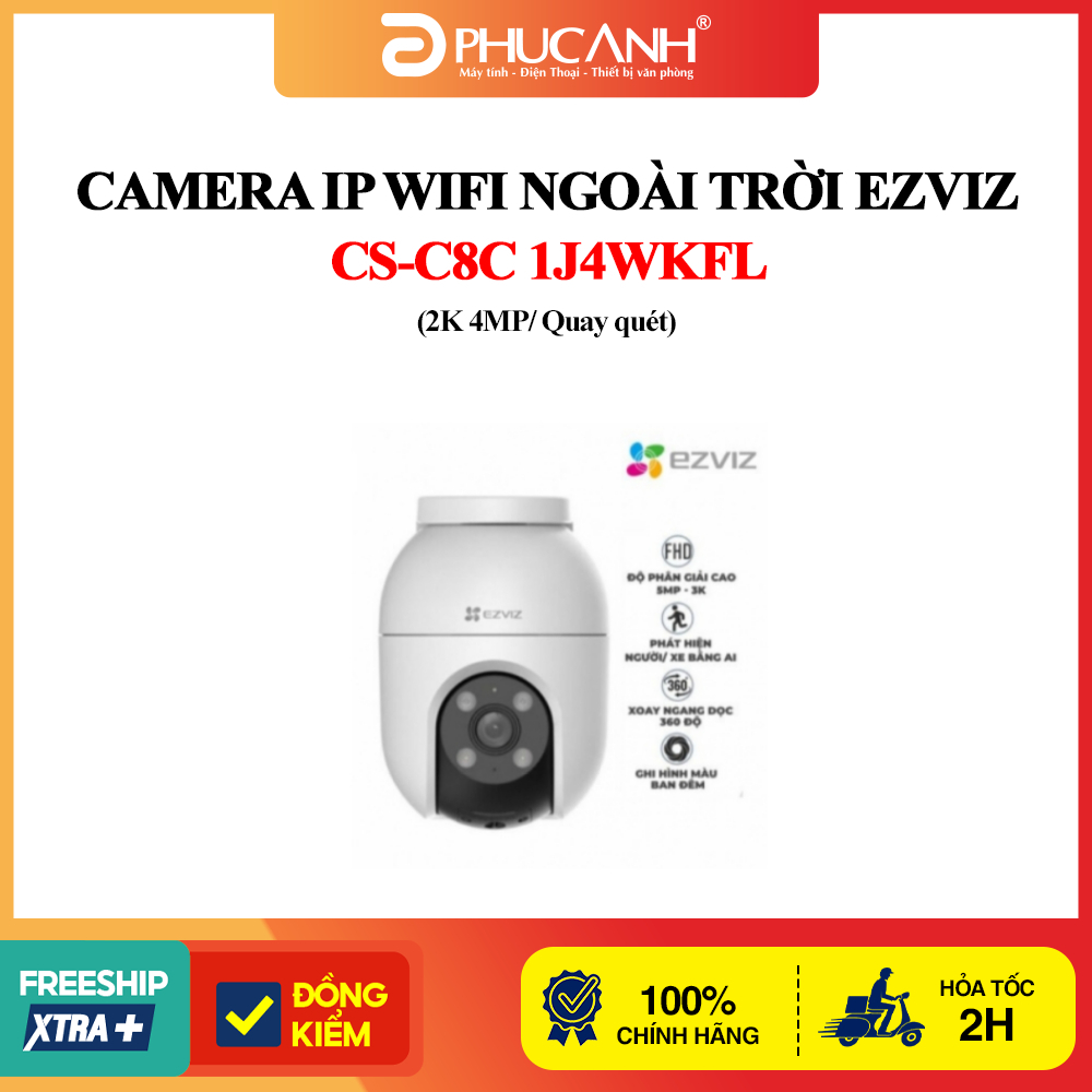 Camera ip wifi ngoài trời EZVIZ CS-H8C Pro/C8C 2K/3K 3MP/4MP/5MP