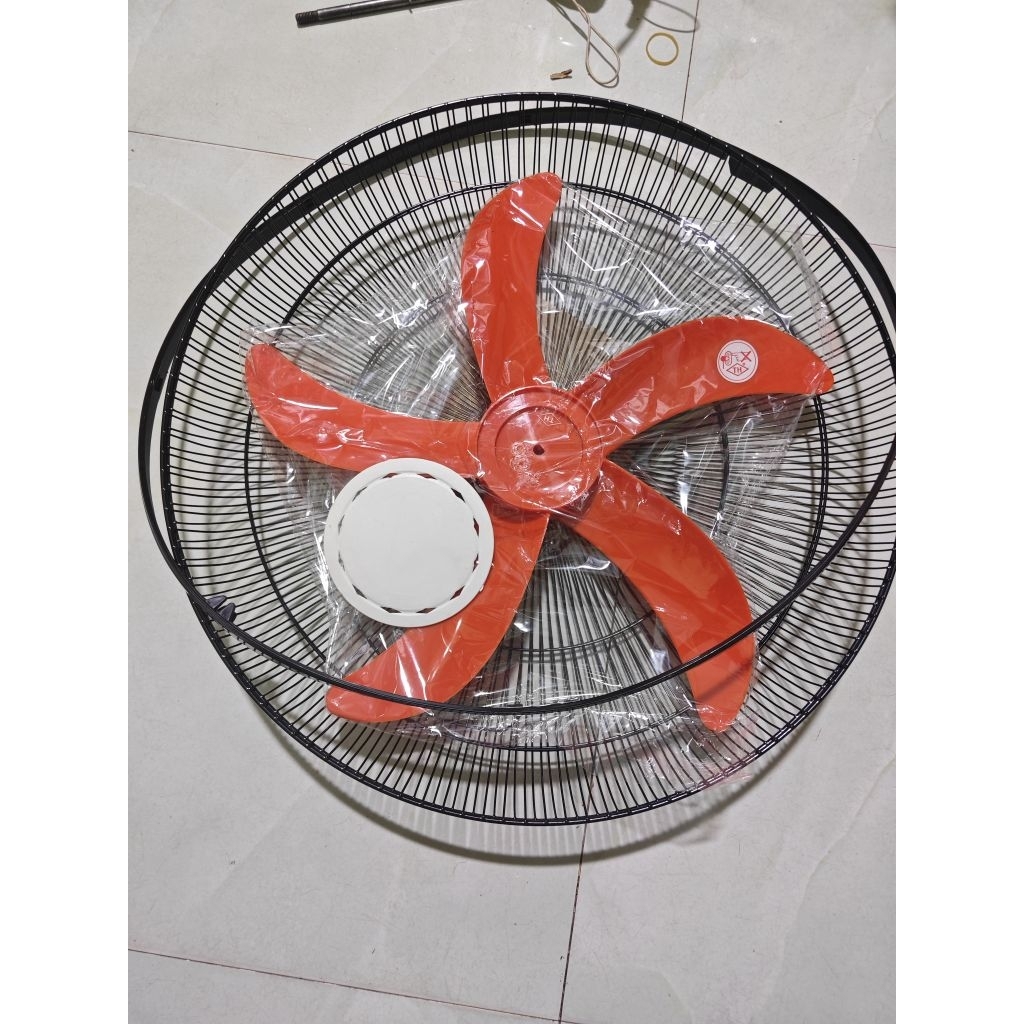 Bộ lồng quạt B5 +cánh 5lá cứng dùng cho quạt B5,đường kính lồng 49cm màu đen