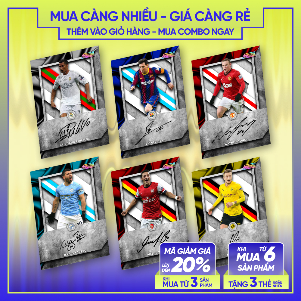 20-21 LEGEND SIGNATURE | Thẻ cầu thủ bóng đá SKYLLECTA | Piero Ronaldo Drogba Messi Reus Ozil Nedved