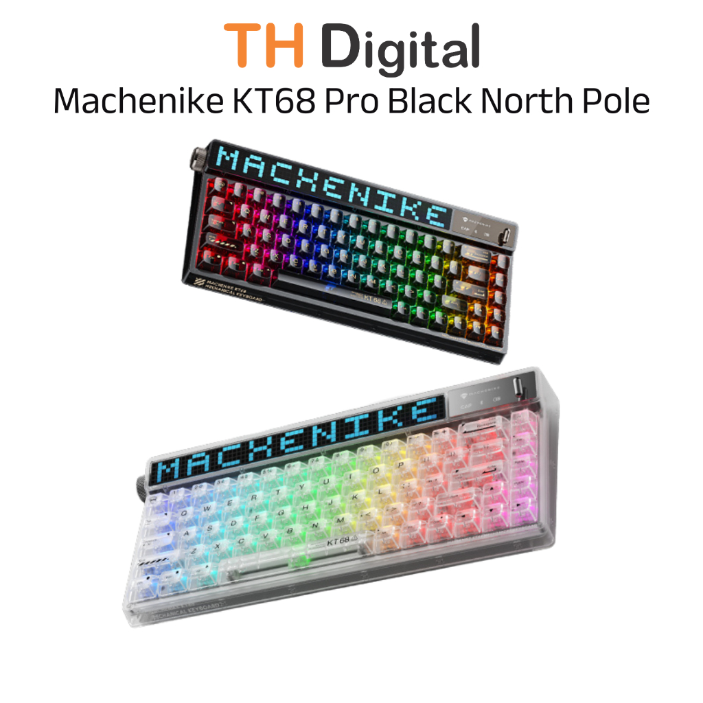 Bàn phím Machenike KT68 Pro Black North Pole - Hàng chính hãng