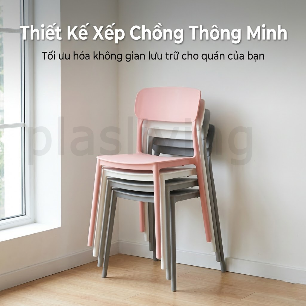 Ghế gấp nhựa tựa lưng, nhiều màu, phù hợp sân vườn & trong nhà | BigBuy360 - bigbuy360.vn