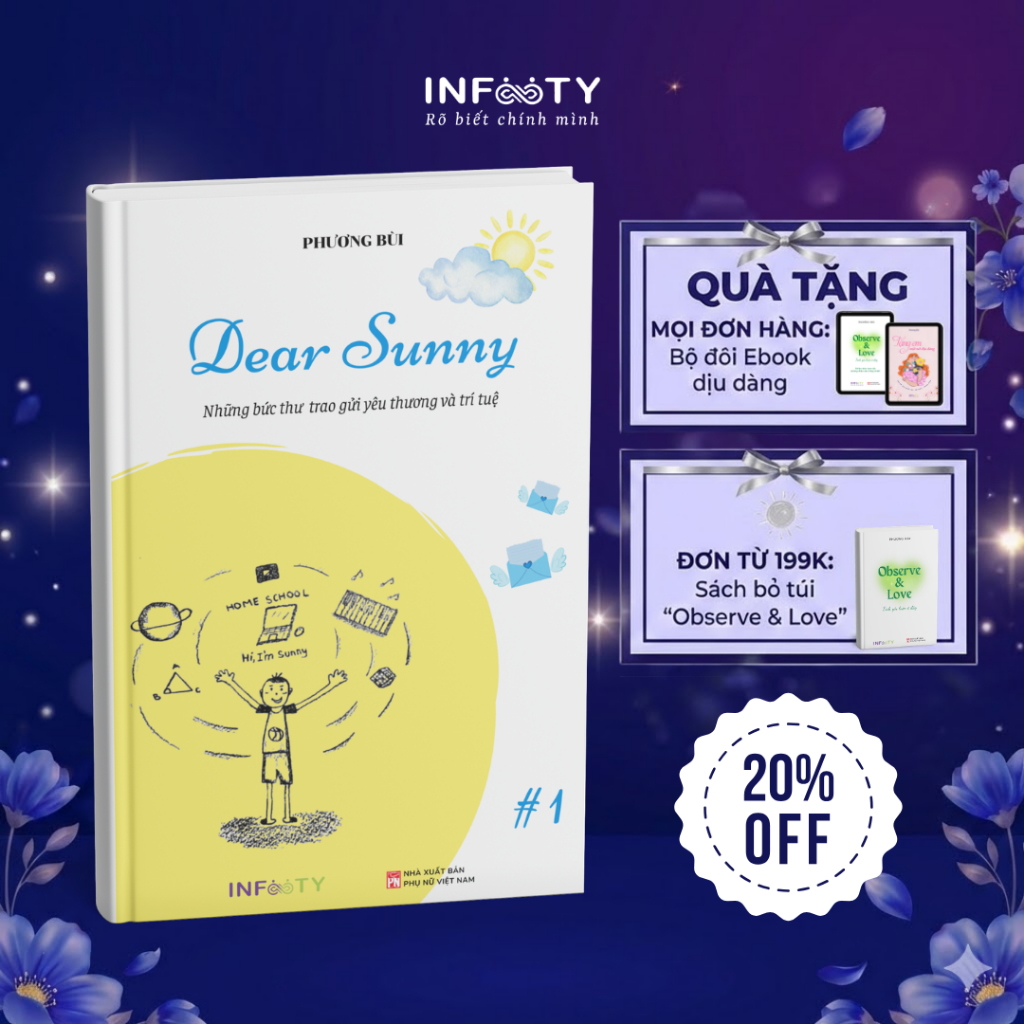 Sách Song ngữ Dear Sunny #1 - Letters of love and wisdom | Infinity Books | Phương Bùi