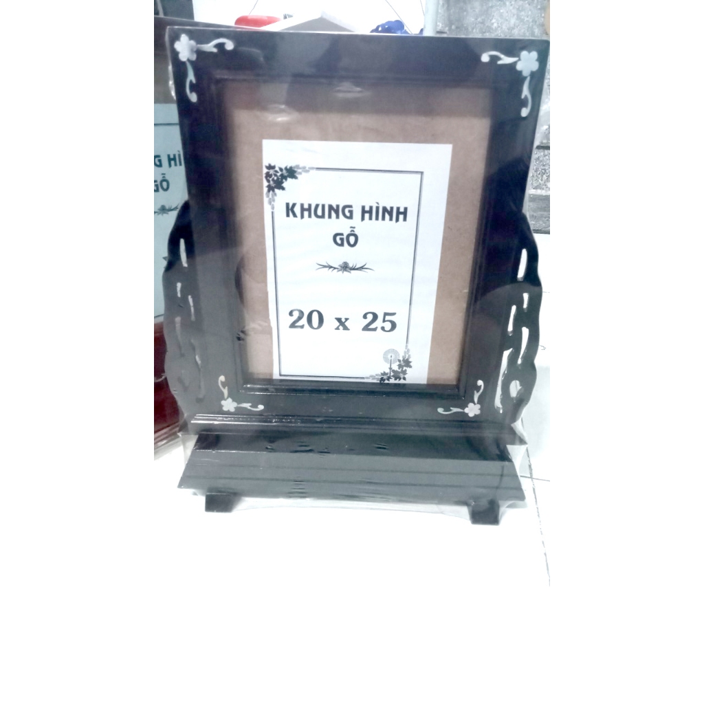 khung ảnh 20X25 thờ gỗ có chân 20x25 tai đục lỗ