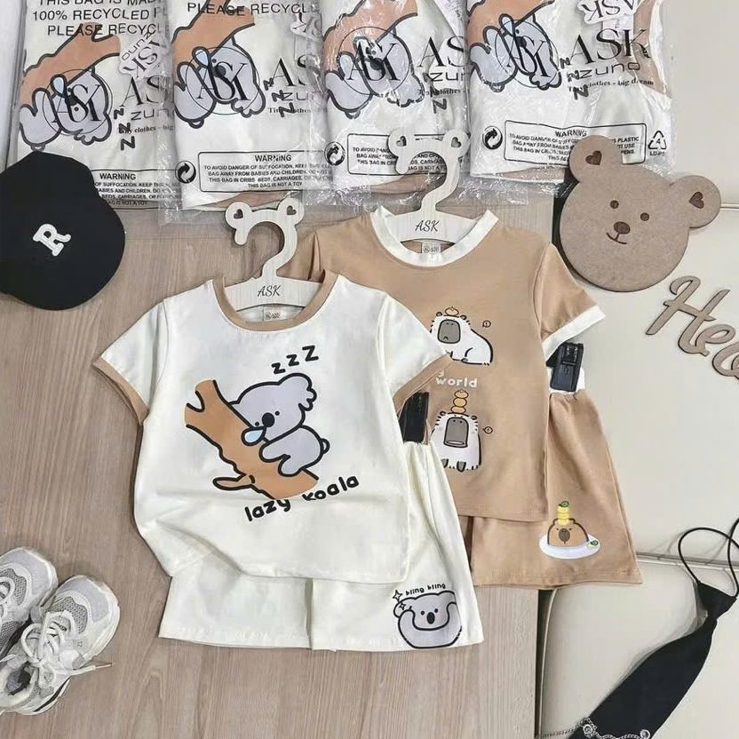 Bộ cộc tay cho bé trai , bộ cộc tay cho bé gái từ sơ sinh đến 14kg - JKIDS