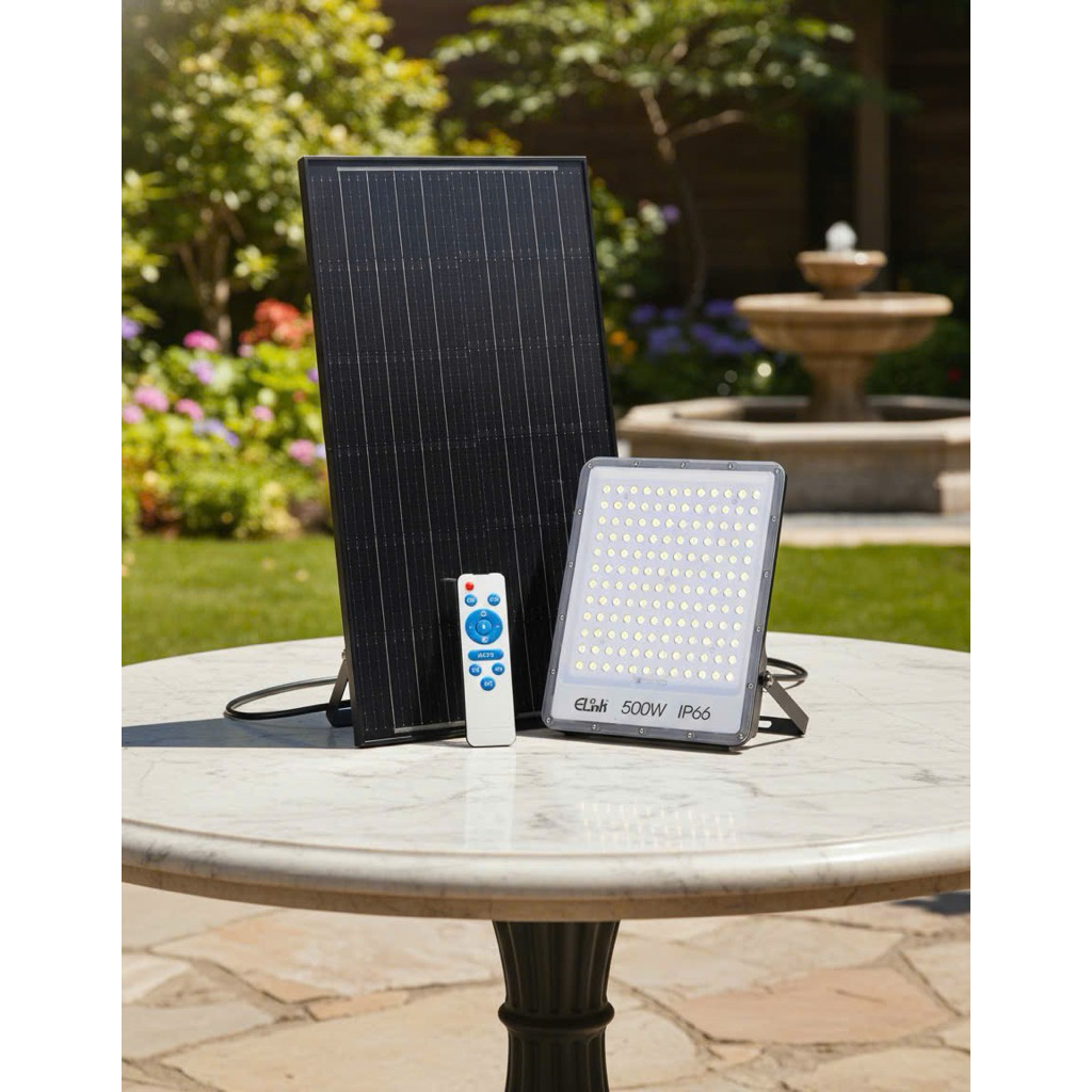 Đèn năng lượng mặt trời mắt ngọc chống lóa cao cấp.Hãng Elink 100W,200W,300W, vỏ nhôm led