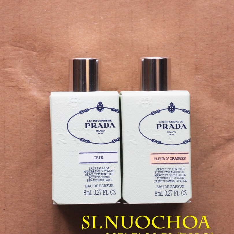 [Mini] Nước Hoa Prada Infusion Iris/ Fleur D’Oranger EDP 8ml