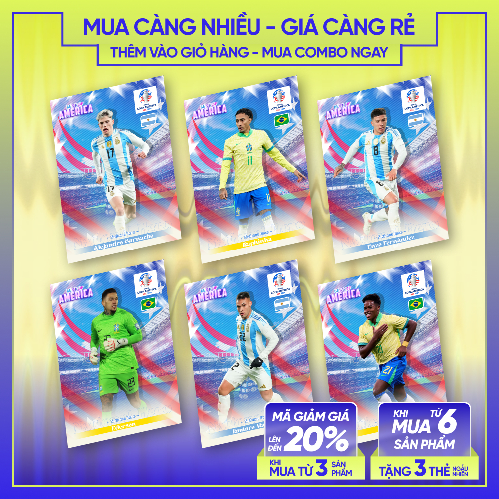23-24 BEST OF AMERICA | Thẻ cầu thủ bóng đá SKYLLECTA | Endrick Garnacho Raphinha Enzo Ederson Marti