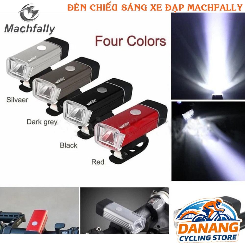 Đèn Chiếu Sáng Xe Đạp Machfally Sạc USB Chống Nước – 4 Màu