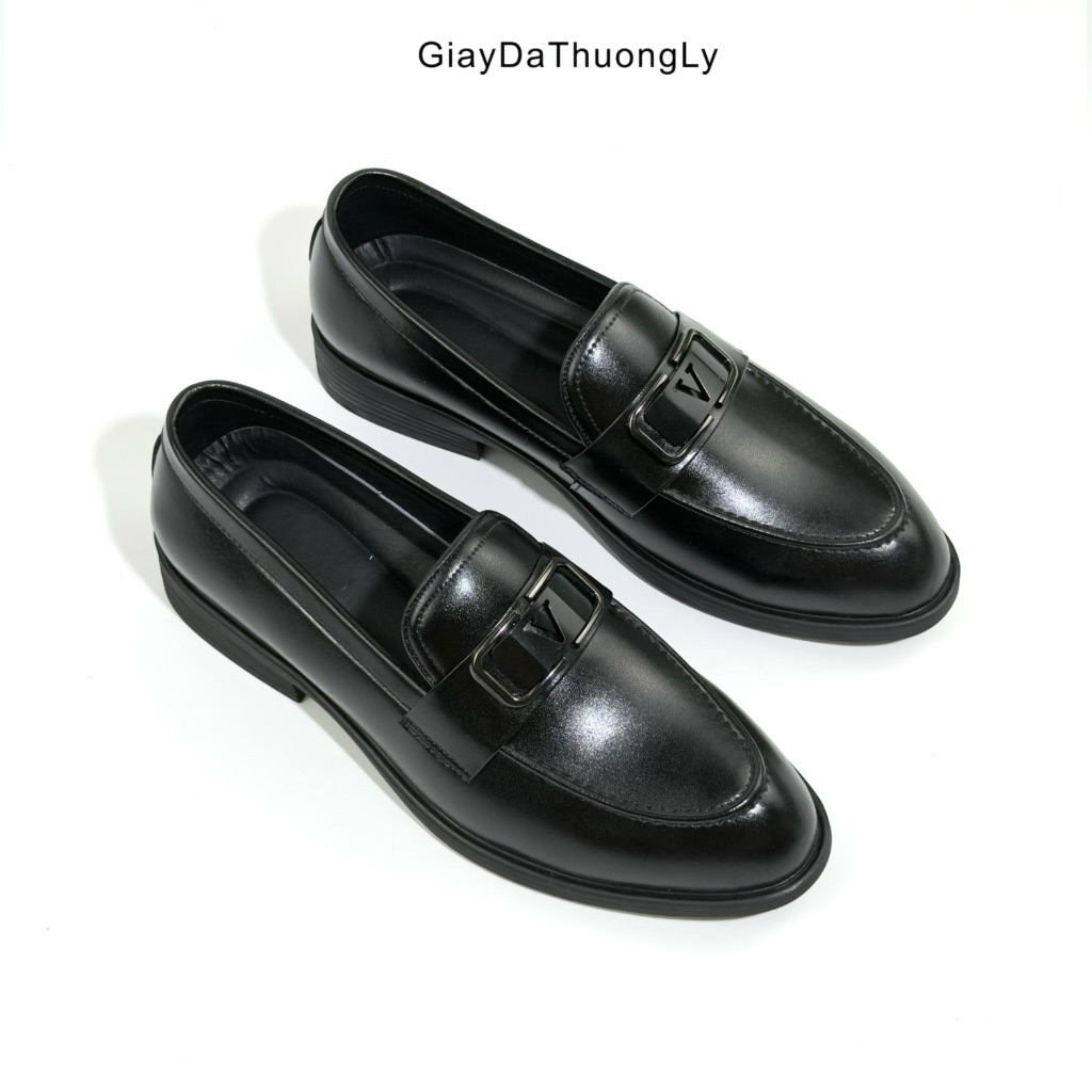 { Hàng Mới } Giày Penny Loafer - Giày Tây Lười Nam Da Bò Nguyên Tấm - Giày Lười Da -  Đế Cao Su - Bảo Hành 12 Tháng