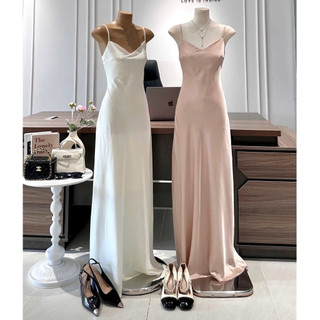 đầm dây xoè xếp li ngực