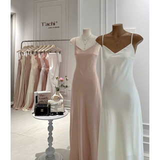 đầm dây xoè xếp li ngực