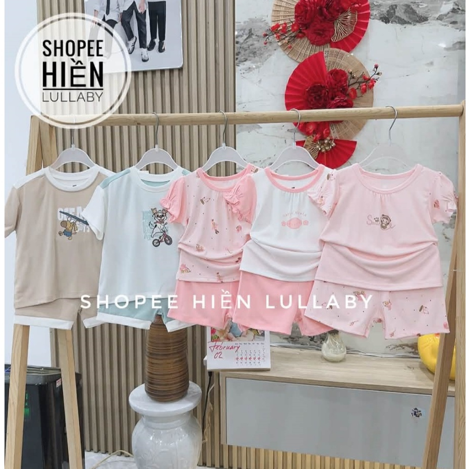 [Lullaby/Chính Hãng] Bộ cộc tay Lullaby chất bambo cho bé trai bé gái