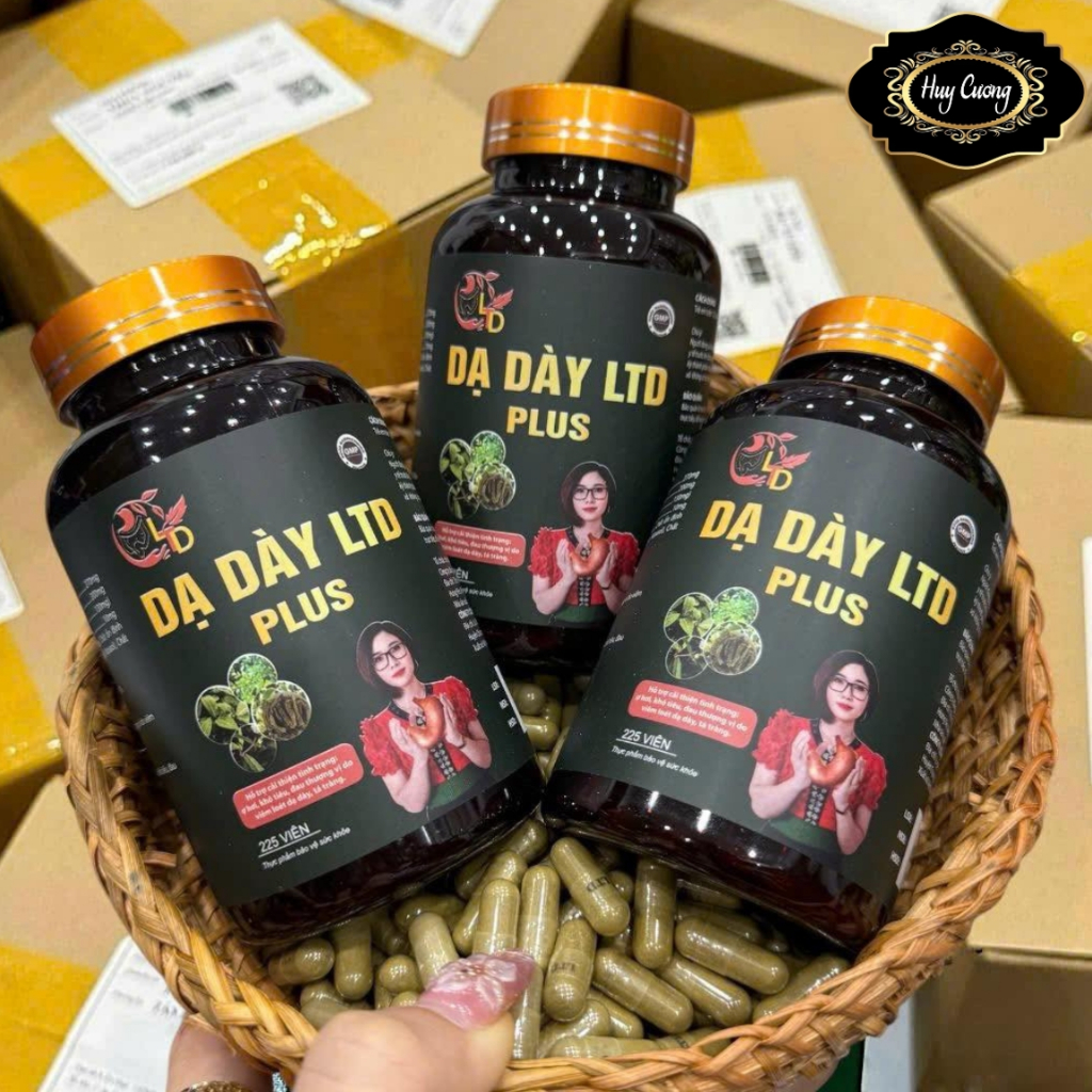 Liệu trình 3 hộp Dạ dày LTD Plus chính hiệu (225 viên nang), dạ dày đại tràng LTD, Nam dược LTD