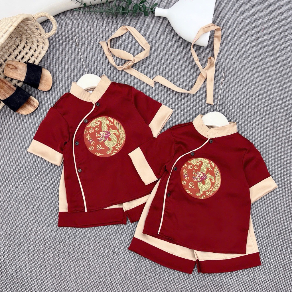 (Minh Hào Kids) Bộ chú cuội bé trai hot hit , bộ chú cuội chất lụa mềm mát cho bé trai sịn sò