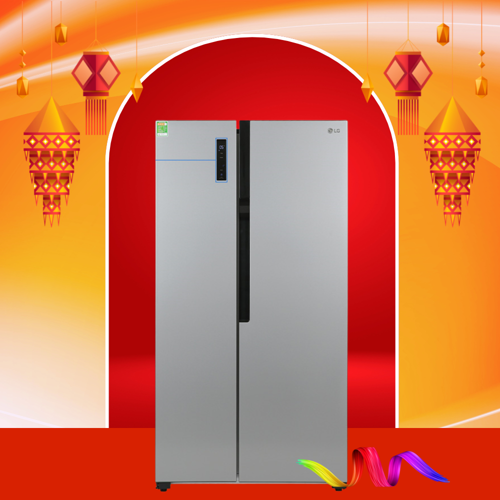 Tủ lạnh LG Side by Side GR-B256JDS 519L Inverter Màu Bạc - Bảo Hành 24 Tháng
