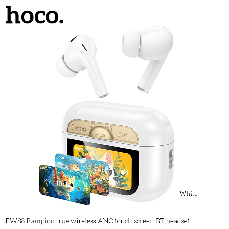 Tai Nghe Hoco Ew88  Bluetooth 5.4 Pin 280Mah Hỗ Trợ Hall Sensor & Màn Hình Cảm Ứng Thông Minh
