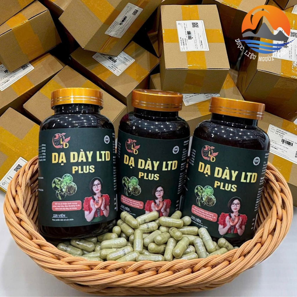 Dạ dày LTD Plus chính hiệu (225 viên), dạ dày & đại tràng LTD (Lò Thị Dịu)