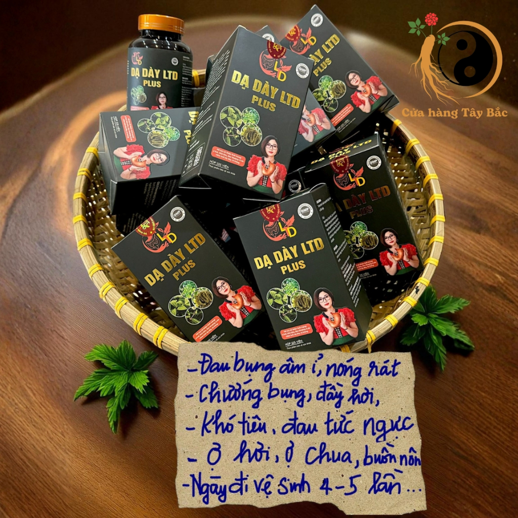 Dạ dày LTD Plus chính hiệu (225 viên), dạ dày đại tràng LTD (Lò Thị Dịu)