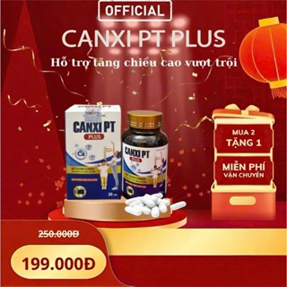 Tăng Chiều Cao Cho Mọi Lứa Tuổi - Viên uống Canxi PT PLUS hộp 30 viên, nguyên liệu nhập khẩu từ Pháp