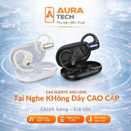 Tai nghe không dây kết nối bluetooth V5.3 Hoco EA4, có đốc sạc đi kèm, dùng khi chơi thể thao, giải 