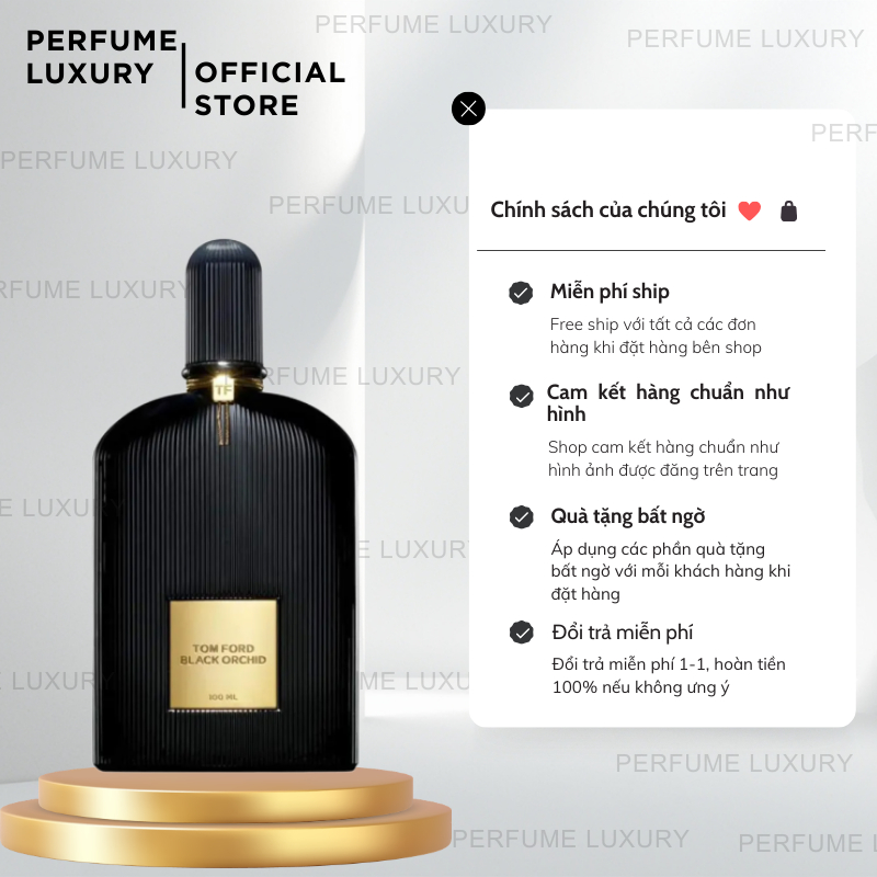 [𝐒𝐀𝐋𝐄 𝟓𝟎%] Nước Hoa Unisex Chính Hãng Tom Ford Black Orchid EDP 100ml Hương Thơm Ngọt Ngào.