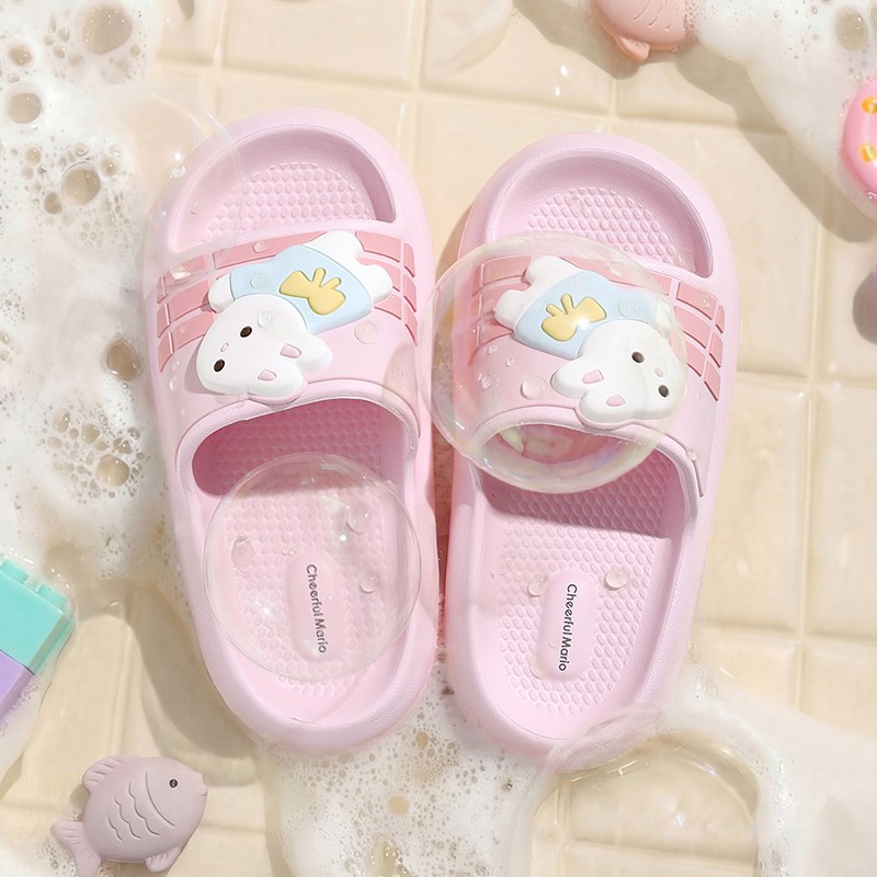 Dép lê cho bé gái Cheerful Mario NY-1272 siêu nhẹ chống trơn trượt chính hãng DLM1