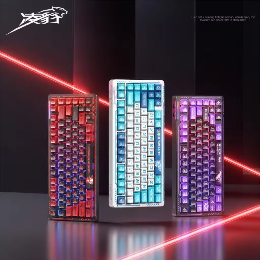 [JAHC] Bàn phím không dây LINGPAO K75 PRO (3 mode, chủ đề anime, Pin 10k)