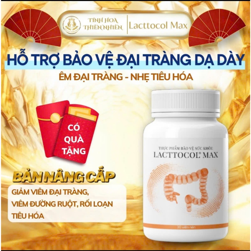 Viên Uống Lacttocol Max Giảm Đau Dạ Dày Cải Thiện Tiêu Hóa (Hộp 30 viên)