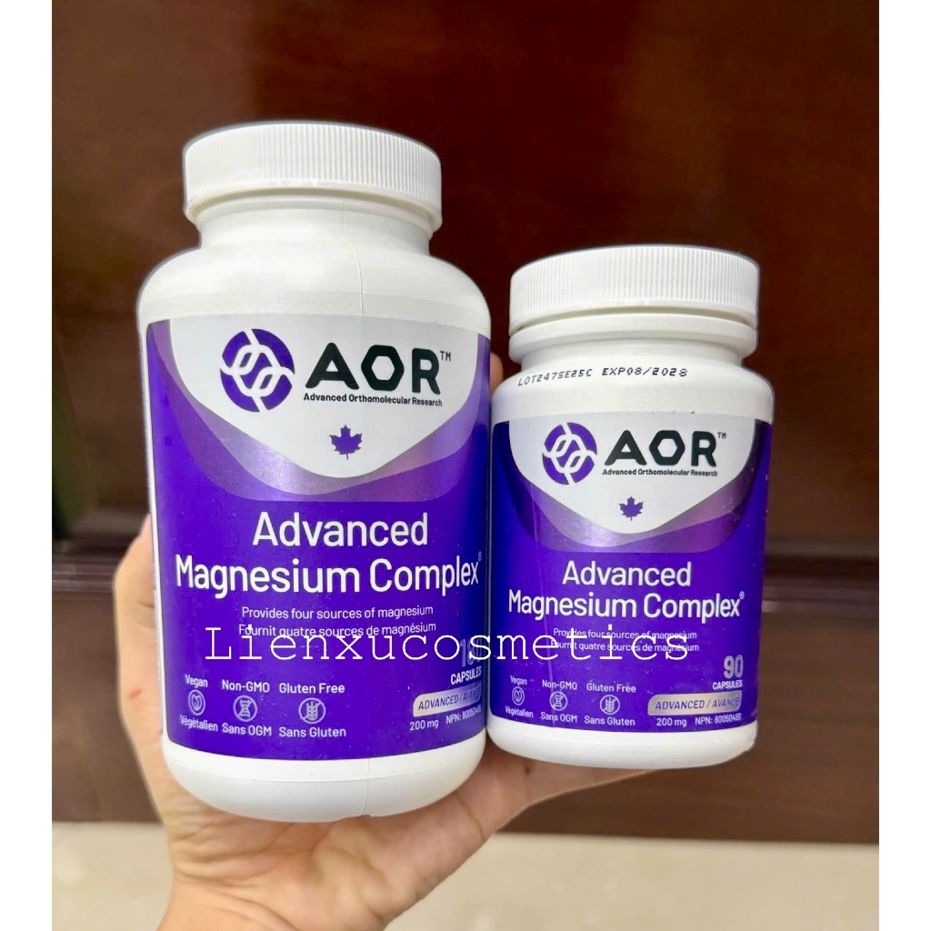 Viên uống AOR Advanced Magnesium Complex® made in Canada; Hsd 2027