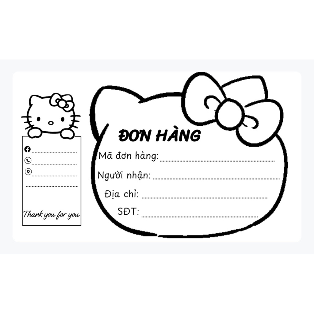 Set 100 phiếu giao hàng có keo dán, phiếu ghi mã vận đơn - giấy a7 in theo yêu cầu mực trắng đen.