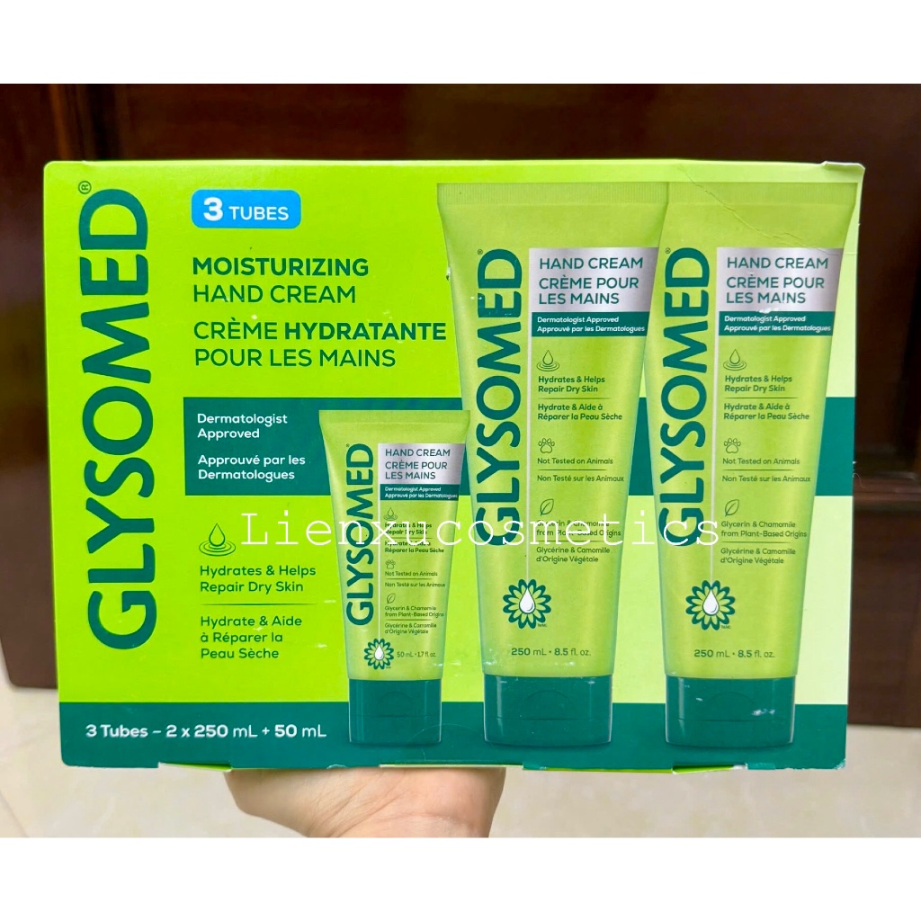 [Bill Costco Canada] Kem dưỡng da tay Glysomed 50g&250g