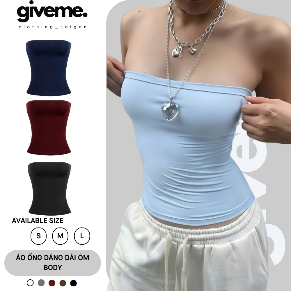 [XẢ HÀNG] Áo Ống Trơn Basic Ôm Body Nhiều Màu Chất Liệu Cotton Mỏng Mát - Giveme.clothing_saigon