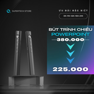 Bút Trình Chiếu Thông Minh 2.4GHz Laser Đỏ Pin 180 Ngày Sạc Type-C LED Hiển Thị Pin Tương Thích Cao