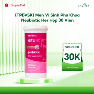 TPBVSK Men Vi Sinh Phụ Khoa Neubiotic Her, Chứa 25 Tỷ Lợi Khuẩn, Nhập Khẩu Anh Quốc, Hộp 30 Viên