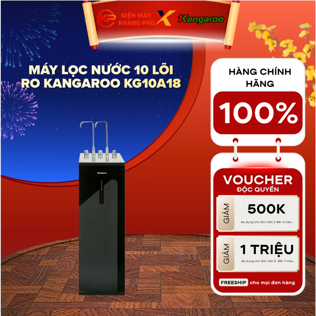 Máy lọc nước 10 lõi RO Kangaroo KG10A18