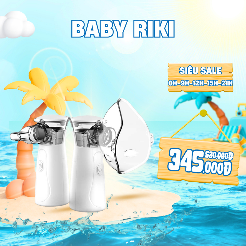 Máy Khí Dung Xông Mũi Họng Nebulizer Cho Bé Và Người Lớn Nhỏ Gọn Hỗ Trợ Điều Trị Viêm Phổi