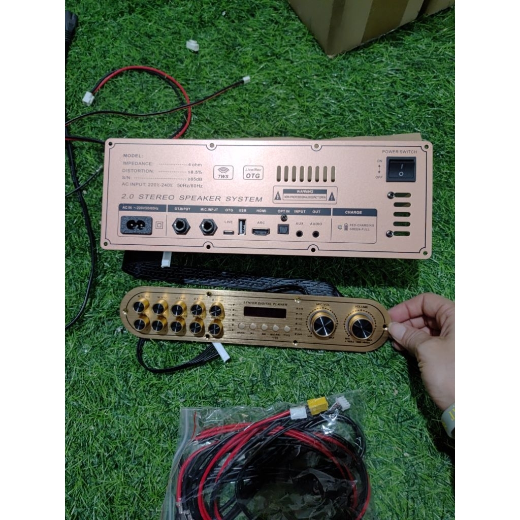 Mạch Loa Kéo Sách Tay T18 Và T20 Plus Ra 2 Kênh cho Loa kéo Đầy Đủ Rever ECho Deley