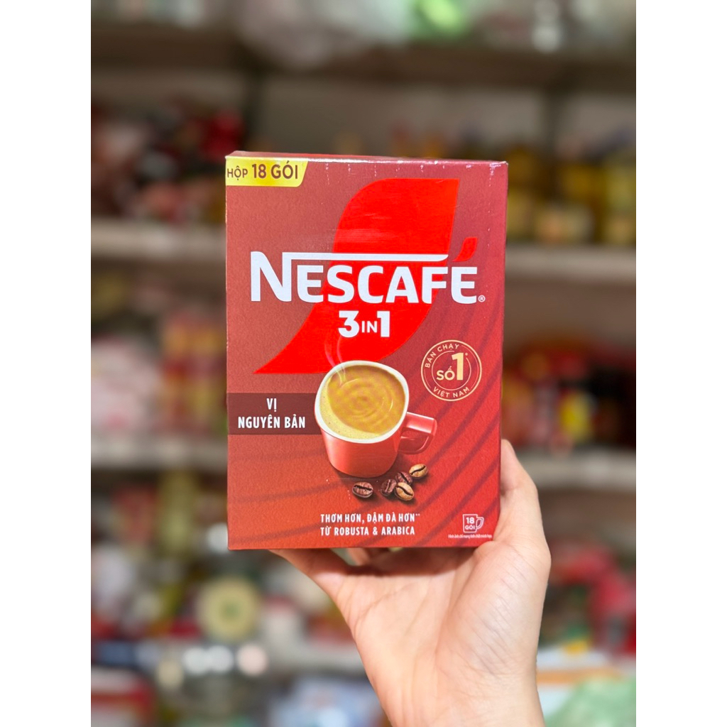NESCAFE 3IN1 Công thức cải tiến - VỊ NGUYÊN BẢN (Hộp 20 gói x 16g) HSD 2027