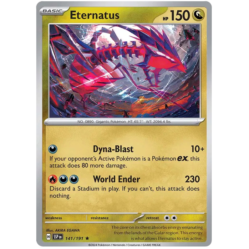 SSP - Pokemon TCG - Eternatus - Holo Rare - 141/191